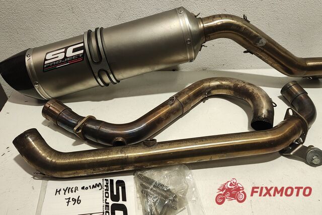 Toba SC Project Hypermotard 796 full system